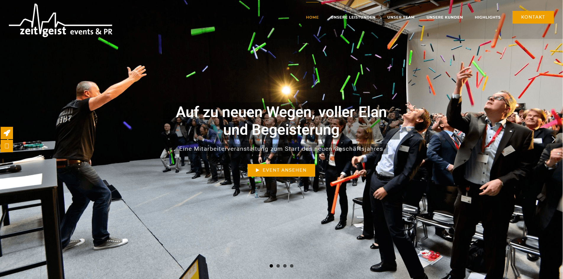 Webseiten Erstellung Zeitgeist Header - PKOM Webagentur Wien