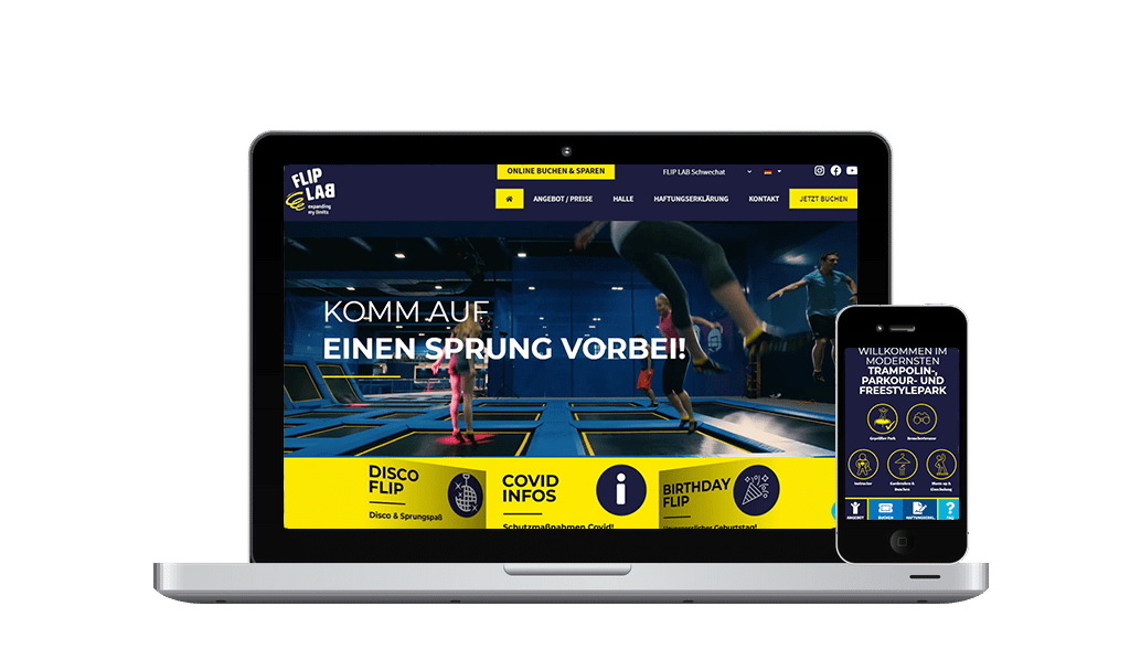 Website Erstellung und SEO Flip Lab Schwechat - PKOM Online Werbeagentur Wien